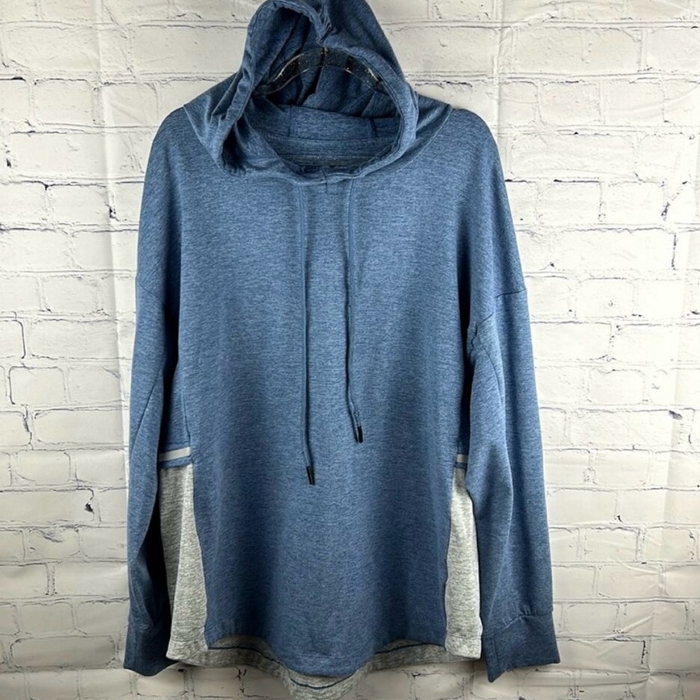 Tangerine Soft Stretchy Hooded Athletic Top Size XL X-Large